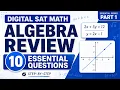 Digital SAT Math Algebra Review 10 Essential Questions