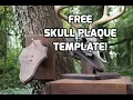 DIY Tilted Skull Plaque Free Plaque Template Download