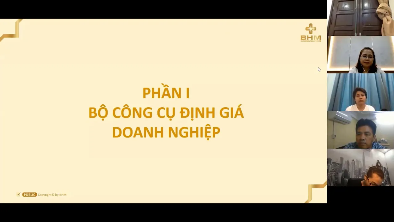 Outline Video Cách định giá doanh nghiệp như thế nào khi bán, gọi vốn, thêm cổ đông