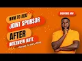 Adding A Joint Sponsor To NVC A Must-know Tip After Your Visa Interview Date Is Set