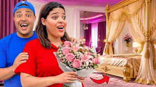 اخيرا..اصلحنا غرفة النوم بالكامل وفاجأت زوجتي🥹(صرفنا 15.000 درهم 🤑)