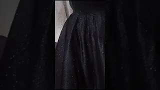 فستان كب سوارية اسود 