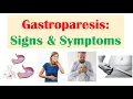 Gastroparesis Signs \u0026 Symptoms (ex. Nausea, Abdominal Pain, Weight Loss)