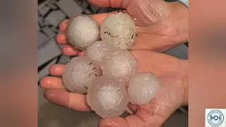 ULTIMA HORA:parecen pelotas de beisbol lluvia de granito