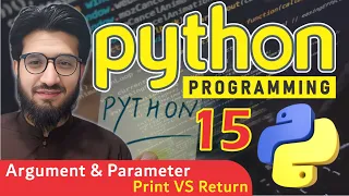 PYTHON FUNCTION Parameter and Argument Print vs Return Statement 15 Master Academy