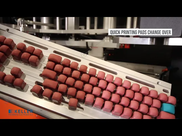 Pad printing and screen printing - machine for printing on computer keyboards - KELLER