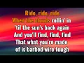 George Birge, Luke Bryan Ride, Ride, Ride - (karaoke) (by request)