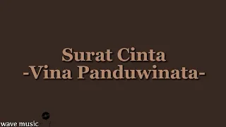 surat cinta vina panduwinata lirik lagu 