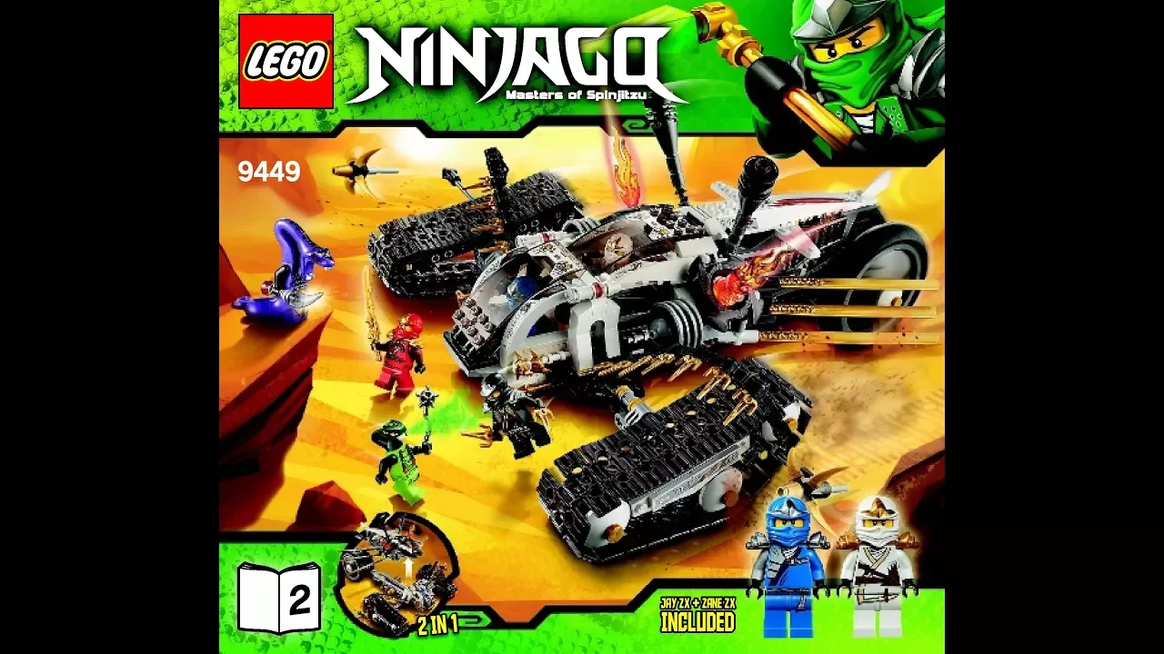 Lego Ninjago 9449 Ultra Sonic Raider - Lego Speed Build