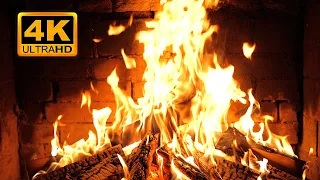 Fireplace 4K UHD Fireplace With Crackling Fire Sounds Fireplace Ambience 