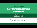 Rush Commencement 2026