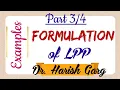 Formulation of LPP - Part 3