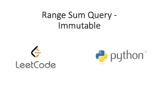 Leetcode - Range Sum Query