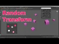 Random Transform Tool for Maya Easily Randomize Move Rotate Scale