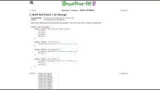 Java Practice-it Introduction to Java Programming Self-Check 1 23 Strange