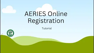 AERIES Online Portal Registration Guide English