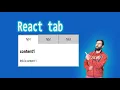 Create react tab Custom react tab