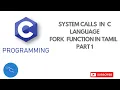 system call fork function using ubuntu in c programming language