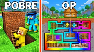 De BASE SUBTERRÁNEA POBRE a OP en Minecraft!