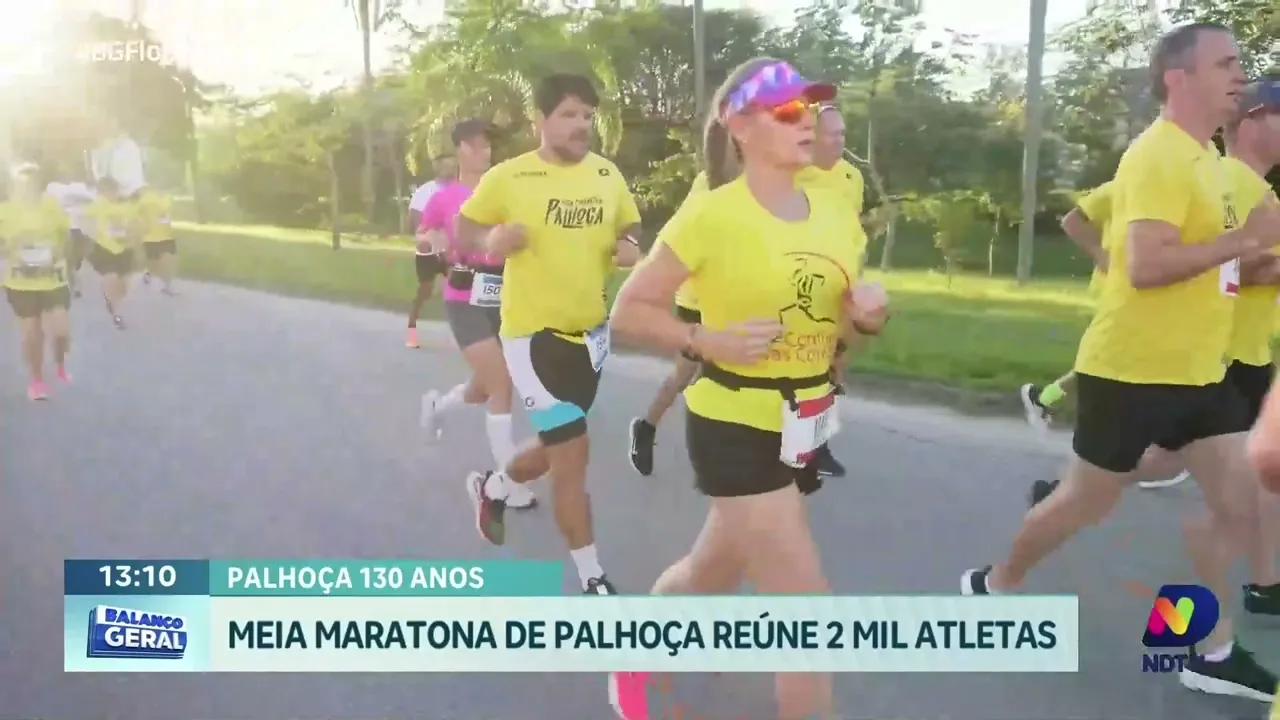Meia Maratona de Palhoça: 2 mil atletas celebram os 130 anos da cidade