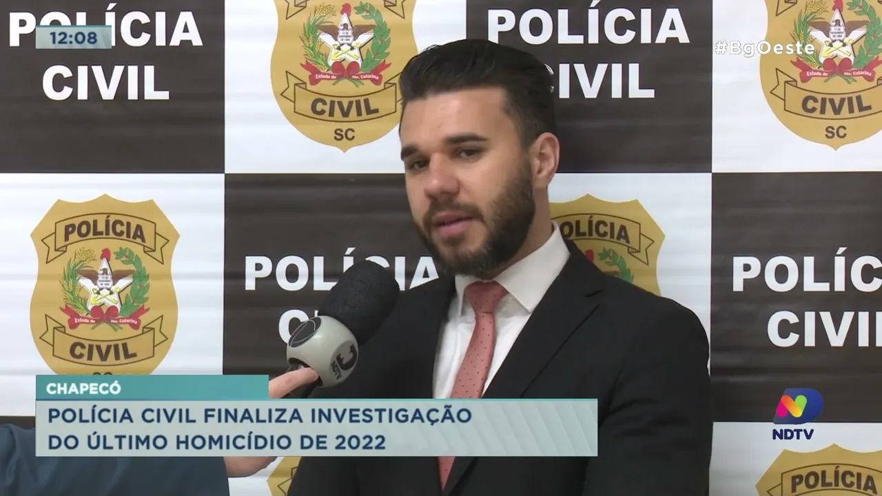 Polícia Civil finaliza investigação do último homicídio de 2022 em Chapecó