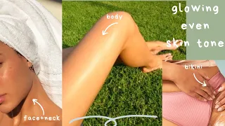 How to GET RID OF UNEVEN SKIN TONE | transform to CLEAR GLOWING SKIN from Head to Toe [diy remedies]