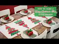 How To Make a Crazy Christmas Trees Table Runner Shabby Fabrics