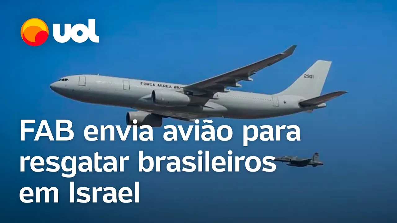 Guerra em Israel: Avião da FAB decola para resgatar brasileiros no conflito; veja vídeo