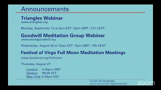 Triangles Meditation Group Webinar
