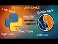 Python with MySQL Database UPDATE DROP JOIN LIMIT - Part 3