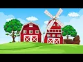 Download Lagu 4K Cartoon field windmill stage background l Loop Animation Background