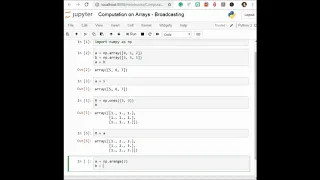 Computation on Arrays Broadcasting Data Science Machine Learning Python Programming