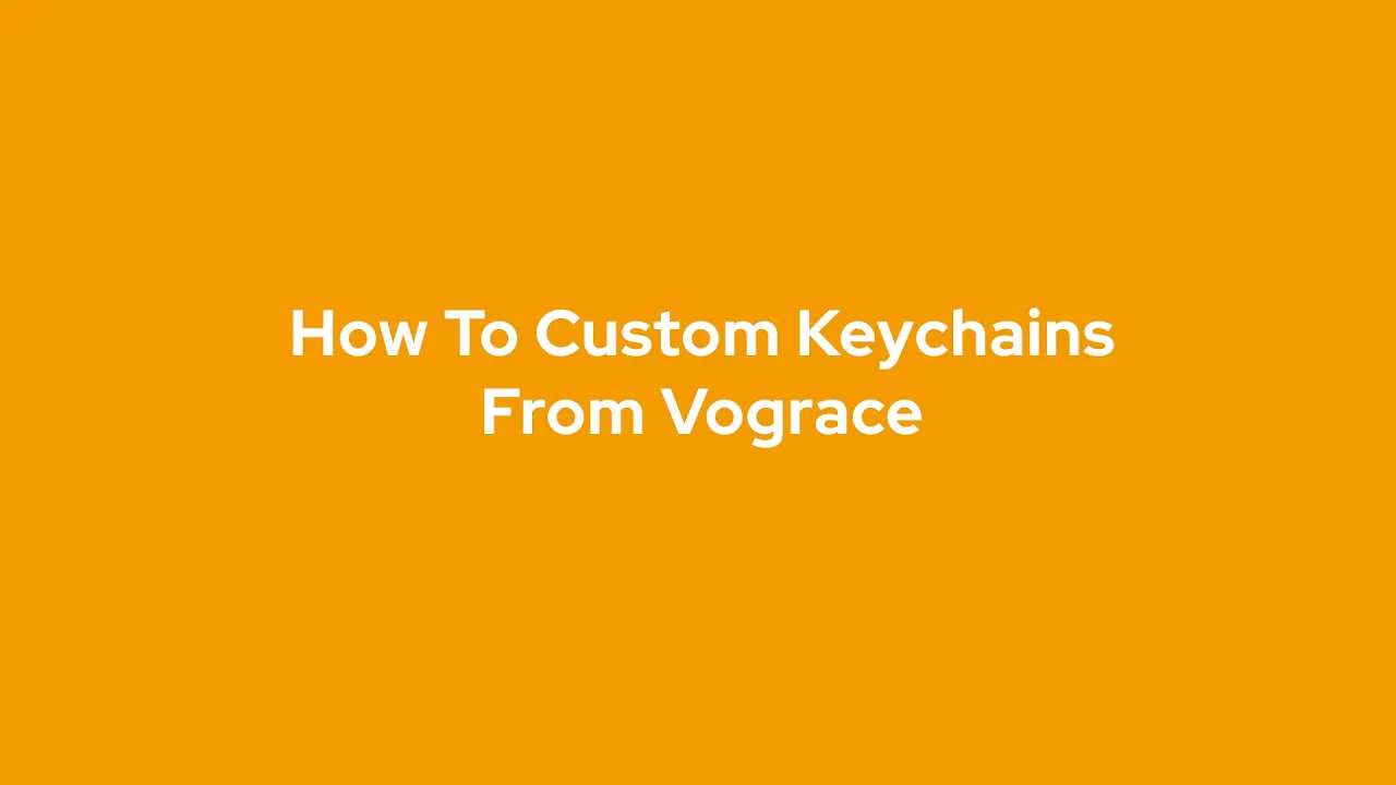 Vograce — Vograce — How To Custom Keychains (YouTube video ad)