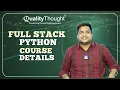 Full Stack Python Course Details Elevate with Python Fullstack Training