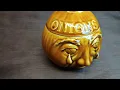 Carlton Ware Crying Onion Face Onions Container with Lid No 2763 Retro Honey Glaze