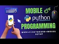 Python Programming using Mobile Phone Mobile Keyboard Mouse Full Setup Tutorial In Telugu