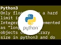 Integer overflow in Python3