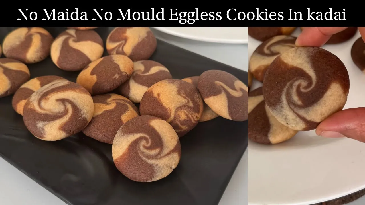  Maida  Mould, Bakery    Christmas Special Marble Cookies in Kadai   ChocoVanilla