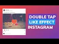 WITH SOURCE CODE How to make Instagram popup heart effect using CSS double tap Instagram effect