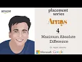 Arrays Interview bit Maximum Absolute Difference 4