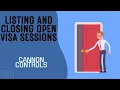 Listing and Closing Open VISA Sessions