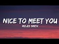 Download Lagu Myles Smith - Nice To Meet You (Mistletoe Version) (Lyrics)