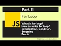 JavaScript Bangla Tutorial Part-11 Latest 2021 JavaScript for beginners for loop
