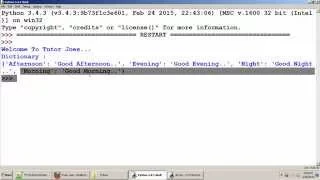 Python Tutorial Making A Dictionary In Pyhon Tamil Part-13