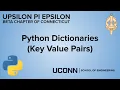 Python Dictionaries Key Value Pairs