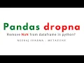 How to remove NaN from dataframe python pandas dropna