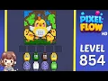 Pixel Flow Level 854 Solution Walkthrough