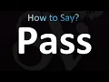 Download Lagu How to Pronounce Pass (Correctly!)