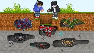 [ NEW ] * DINOBOT and Hightech DRONE in Minecraft