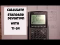 Calculate standard deviation using a ti 84 calculator